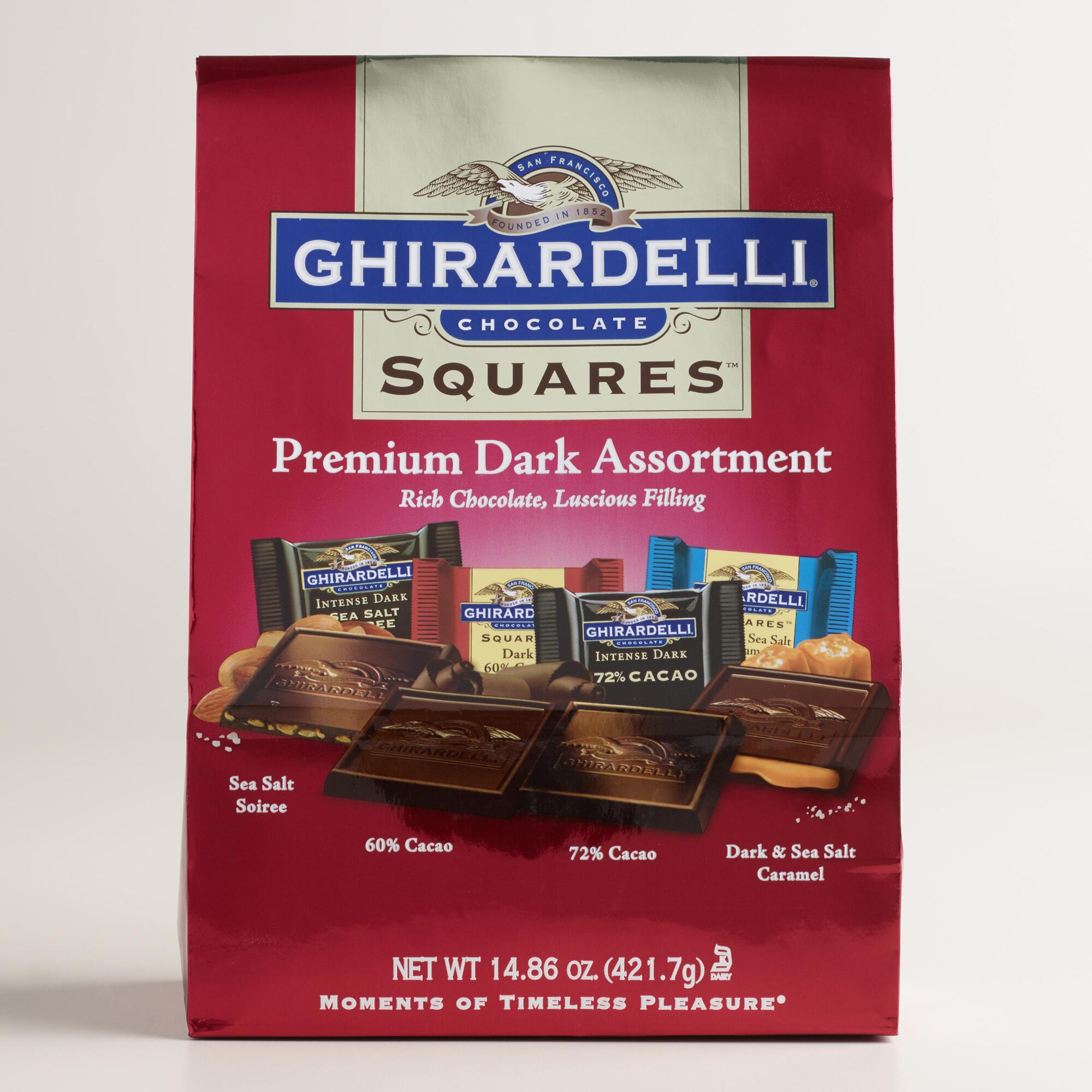 Ghirardelli Dark Chocolate Squares Assortment Large Bag by World Market