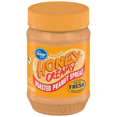 Kroger Honey Creamy Roasted Peanut Spread Gluten Free - 16.0 oz