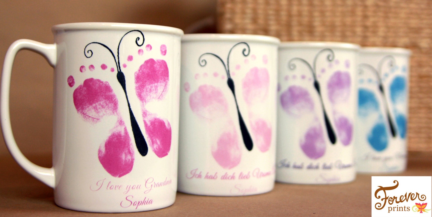 Any 4 Mugs. Hand & Footprint Choose Any Mugs