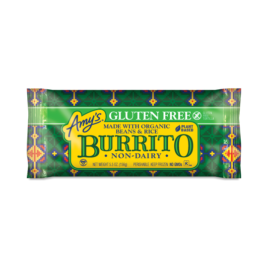 3-Pack Amy's Gluten Free Bean & Rice Burrito 5.5 oz pouch