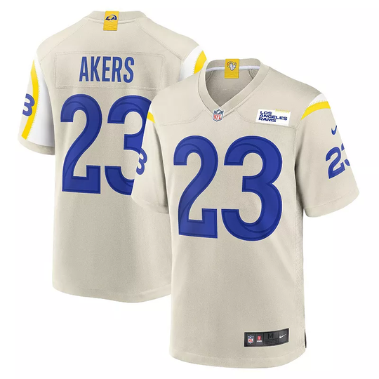 Men's Nike Cam Akers Bone Los Angeles Rams Game Jersey, Size: Small, Beige Over