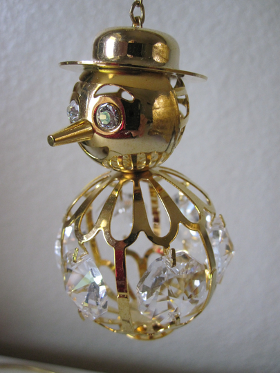 Swarovski Snowman Christmas Ornament