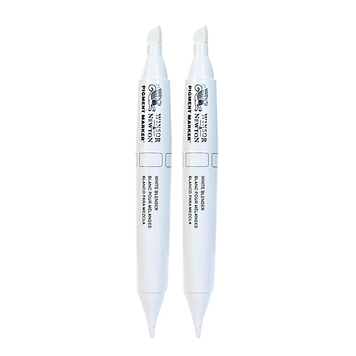 Winsor And Newton Pigment Markers, White Blender, Pack of 2 (Pk2-0202163)