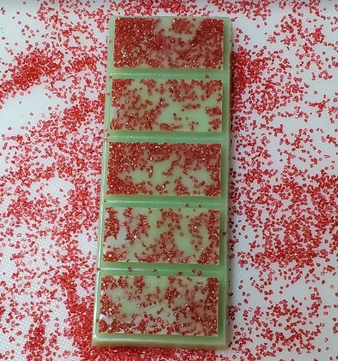 Apple Cinnamon Paraffin/Soy Blend Strong Wax Melts Snap Bar Tarts With Sprinkles | 1.5 Oz Bar Stocking Stuffer Gift For Her