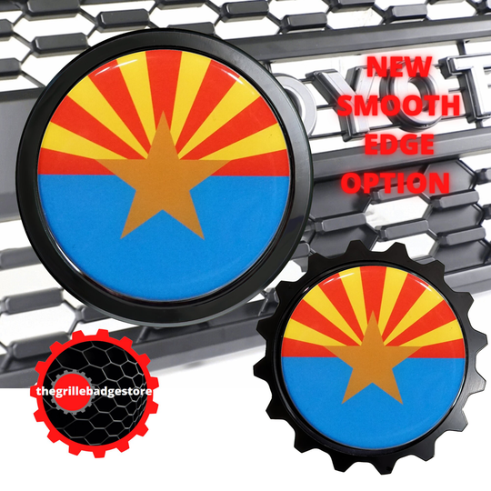 Arizona Grille Badge Black Trim - Fits Many Vehicles Like Fj Cruiser & 4Runner 5Th Gen/Newer Tacoma & Tundra