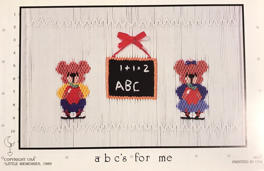 Smocking Plate By Little Memories "Abc's For Me"