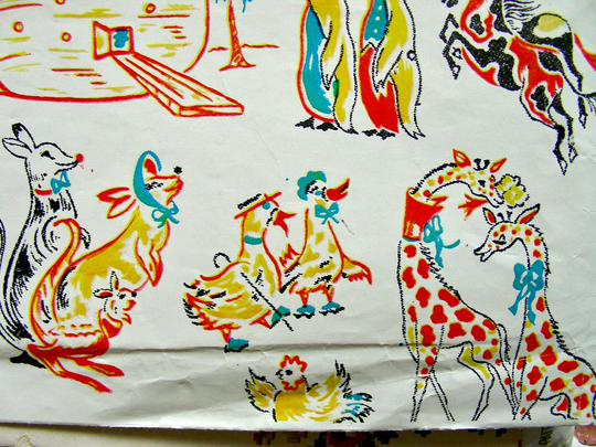 Rare Uncut Original Noah's Ark & Animal Motifs/Hot Iron Embroidery Transfer Pattern Mccall's 1863