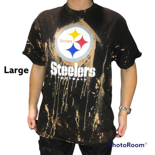 Bleached Steelers Tee