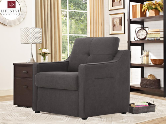 Lifestyle Solutions Casual Dark Brown Polyester/Blend Loveseat | LSBE812BRN