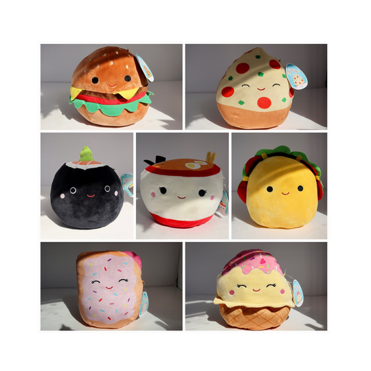 Personalized Squishmallows Raisy The Ramen Shozo Sushi Carl Cheeseburger Tex Taco Pizza Clara Ice Cream Fresa Pastry Toy