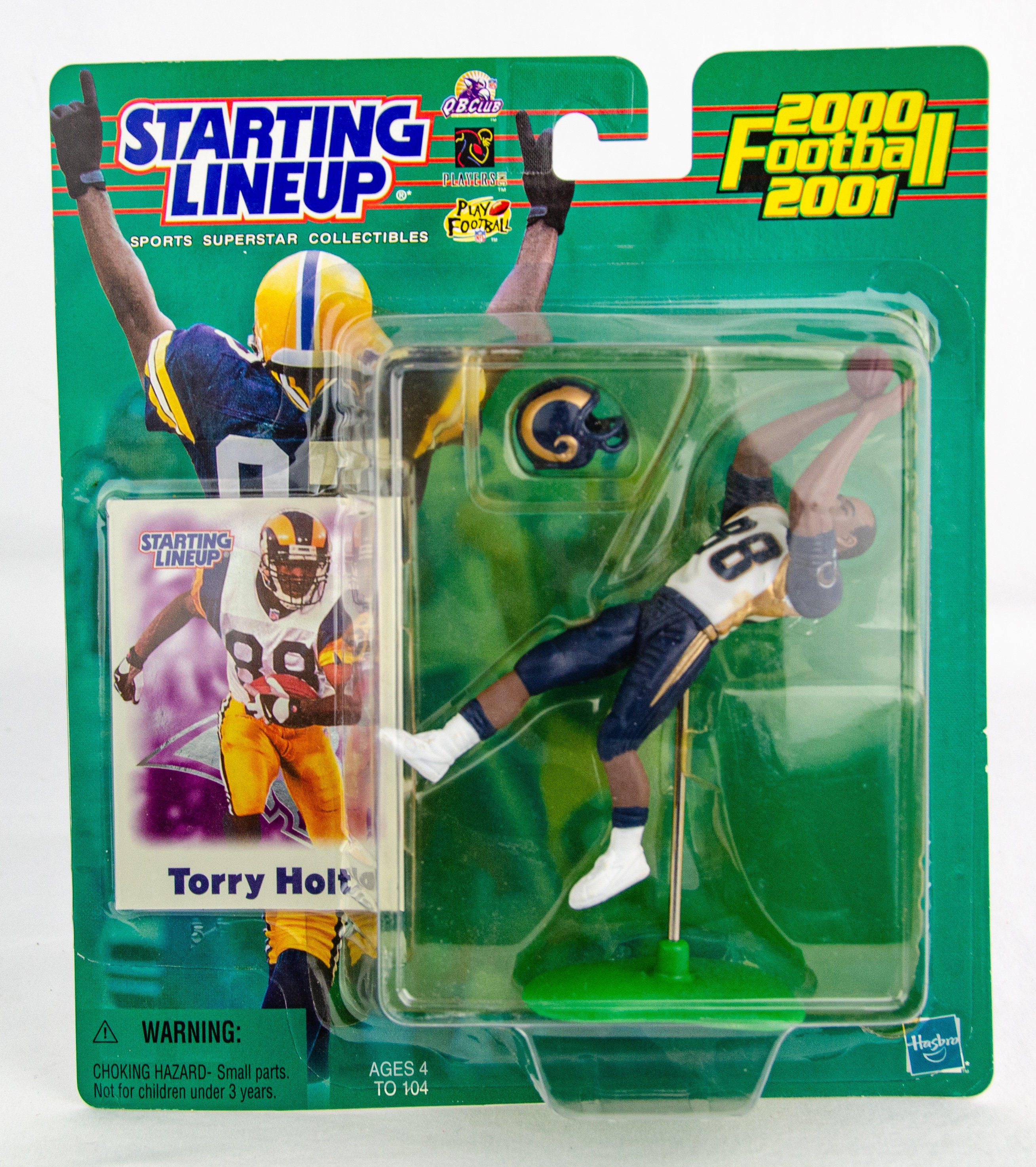 Vintage 2000 - 2001 Hasbro Starting Lineup Nfl St Louis Rams Torry Holt Figure
