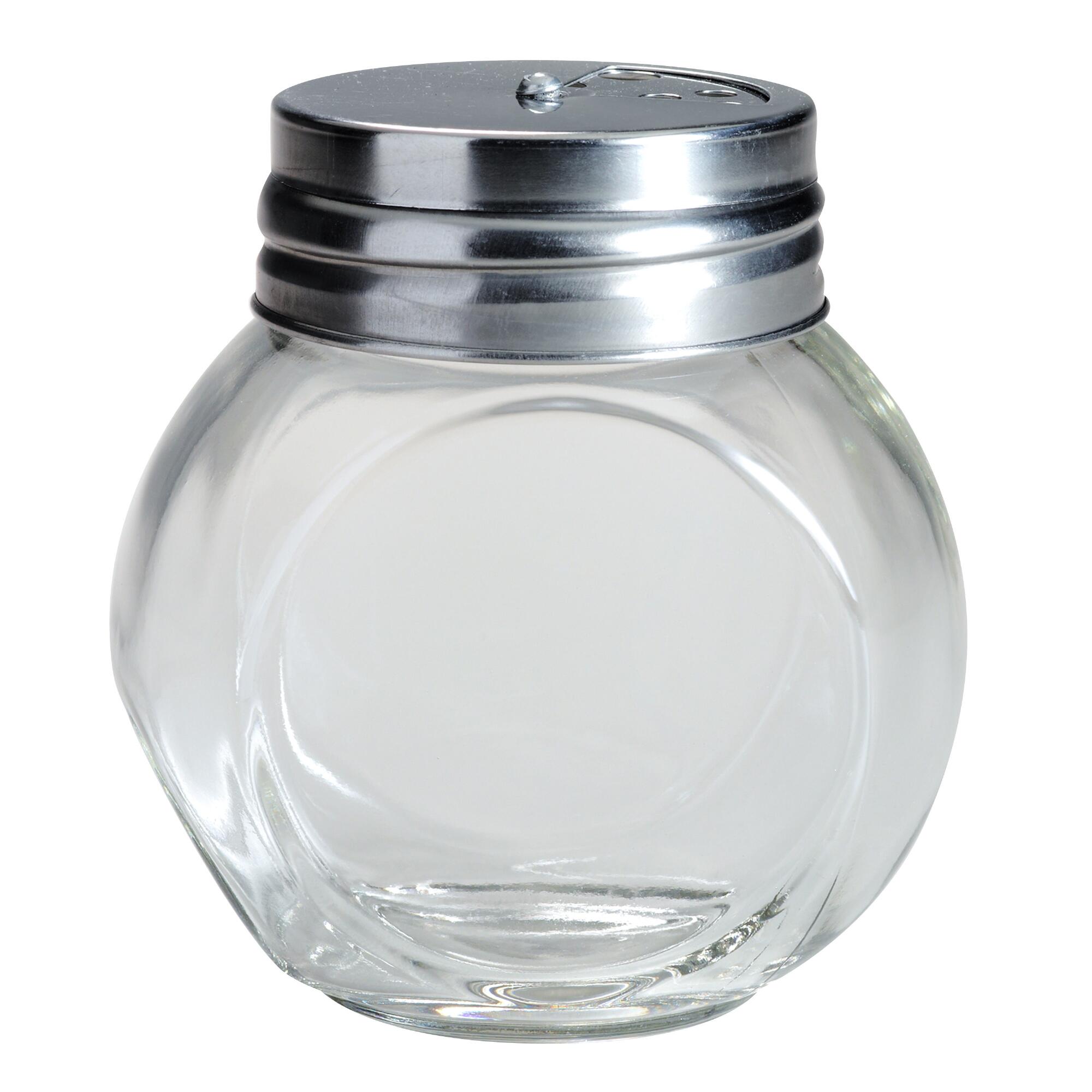 Round Spice Jars with Metal Shaker Lids, Set of 4 by World Market