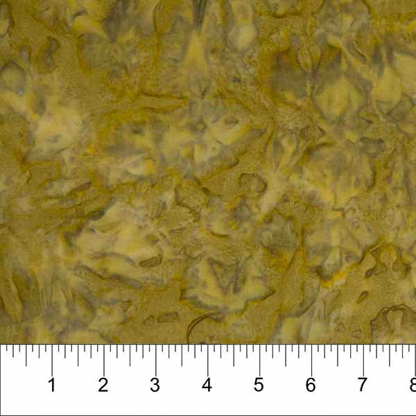 Batik Blender - Olive Green From Banyan Shadows Collection By Northcott Fabrics 100% Cotton