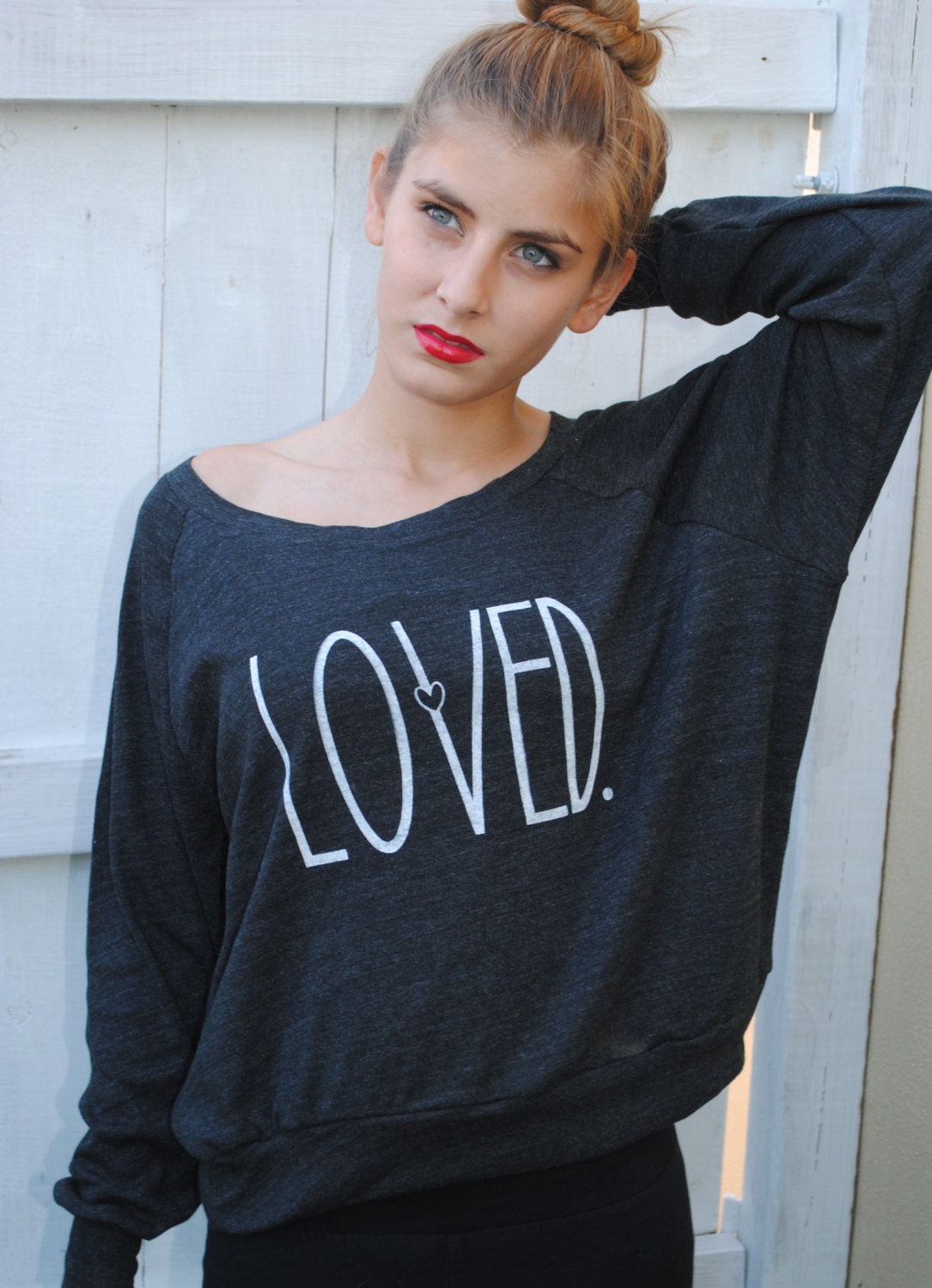 Loved Tri Blend Light Weight Raglan Pullover