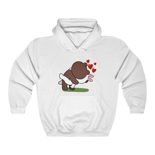 Cony Brown Bear Bunny Unisex Heavy Blend Hooded Sweatshirt