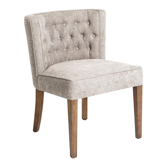 Gray Tufted Sebastian Upholstered Dining Chairs Set of 2 by World Market