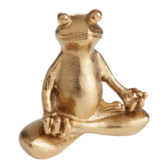 Gold Yoga Frog Dcor - Metal by World Market