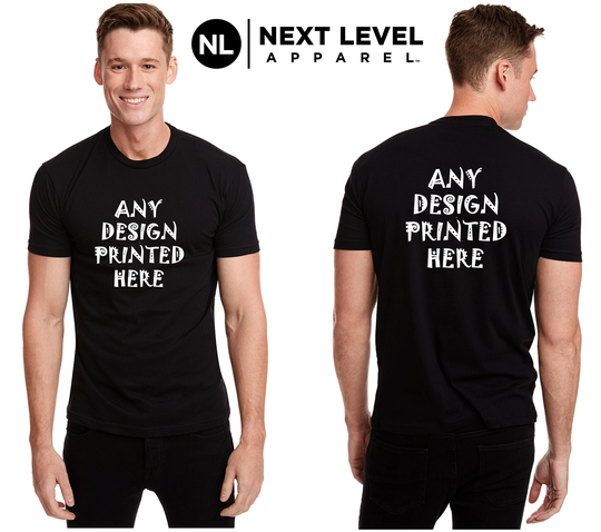 Custom Next Level Tri-Blend Front & Back Shirt, Customized Shirt Gift