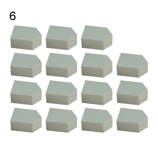 15Pcs Pentagon Makeup Puff Wet Dry Dual Use Cream Applicator Blending Tool - 6