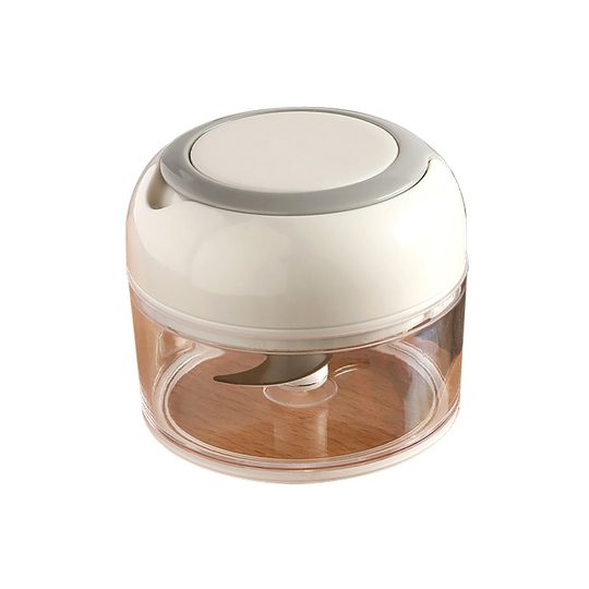 Effective Garlic Blender Multi-use PP Practical Food Grade Materials Garlic Chopper for Home - white