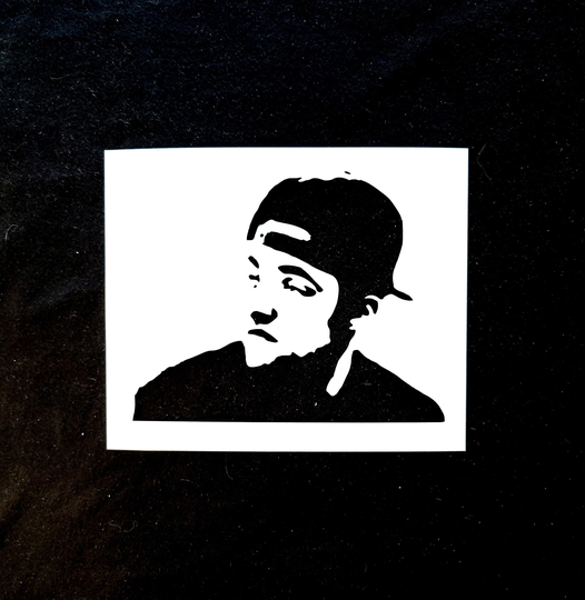 Mac Miller Silhouette Stencil