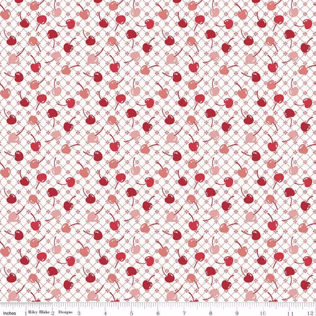 Cook Book Cherries Red By Lori Holt