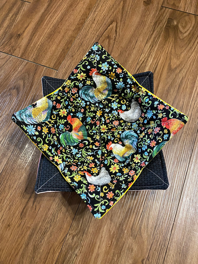 Colorful Farmhouse Chicken Soup Bowl Cozy