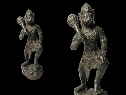 Lord Hanuman Csulpture, Hindu God Of Strength, Cooper Hanuman, Bajrangbali Idol Ram Bhakt Statue, God, India