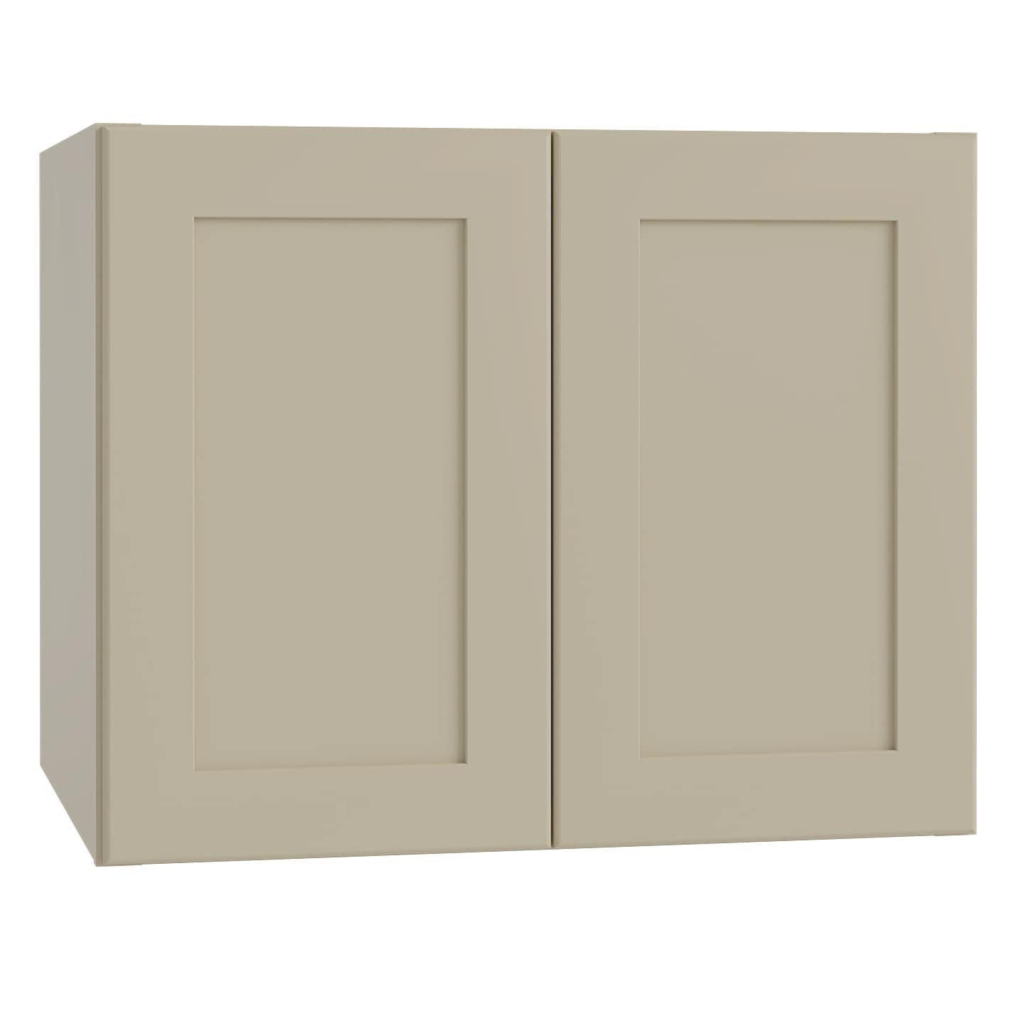 Luxxe Cabinetry 30-in W x 23.5-in H x 24-in D Norfolk Blended Cream Painted Door Wall Fully Assembled Semi-custom Cabinet in Off-White | W302424-NBC