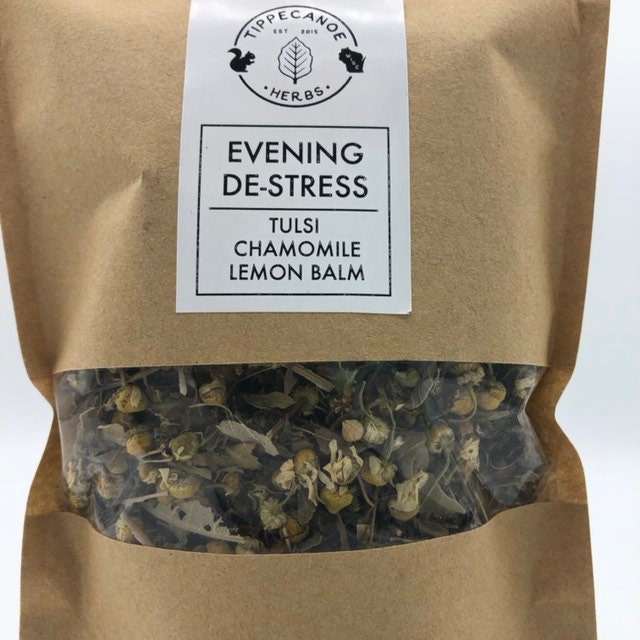 Tulsi Blend - Tulsi, Chamomile, Lemon Balm Evening Destress