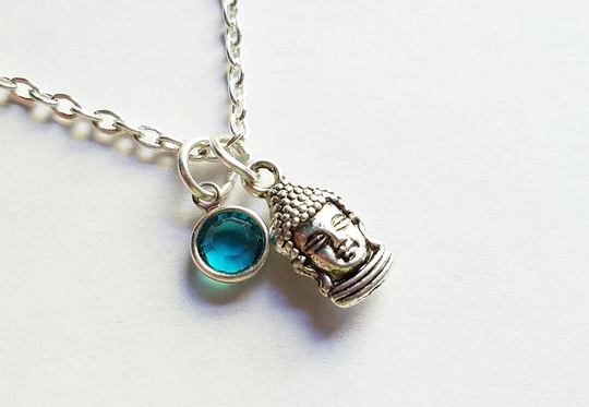 Silver Small Budha Necklace