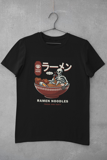 Unisex Jersey Skeleton Ramen Tshirt
