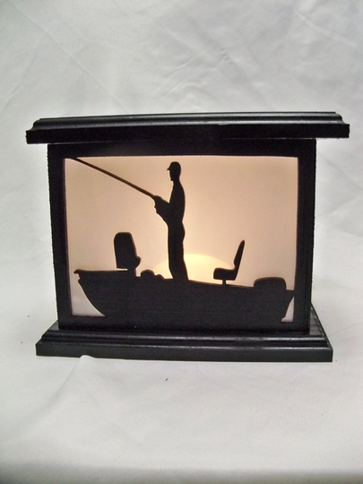 Fishing Wooden Lantern