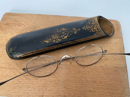 Antique Eyeglasses & Case