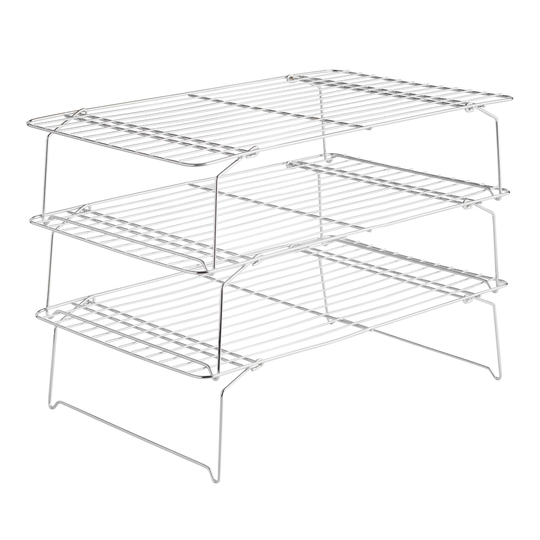 3-Tier Stackable Cooling Rack: Silver by World Market