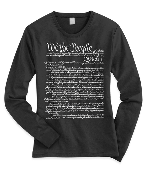We The People Constitution Ladies Long Sleeve T-Shirt | Various Colors
