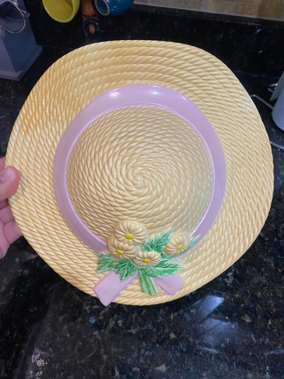 Vintage Burwood Hat Wall Pocket. Pocket
