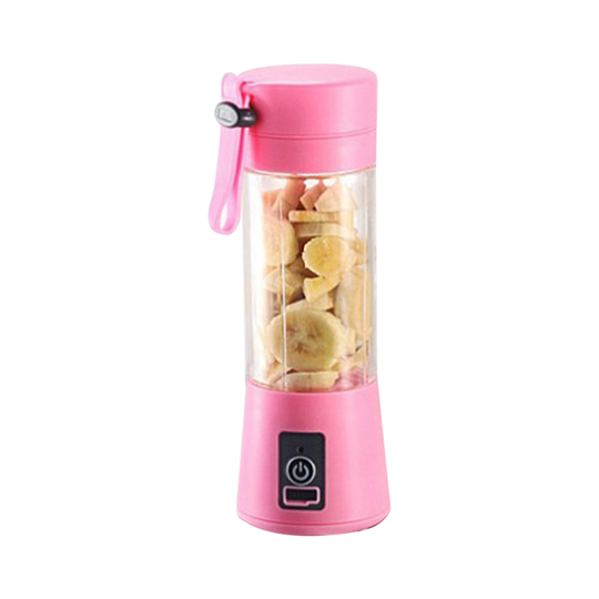 380ml Portable USB Electric Fruit Mixer Juicer Machine Home Blender Squeezer - pink