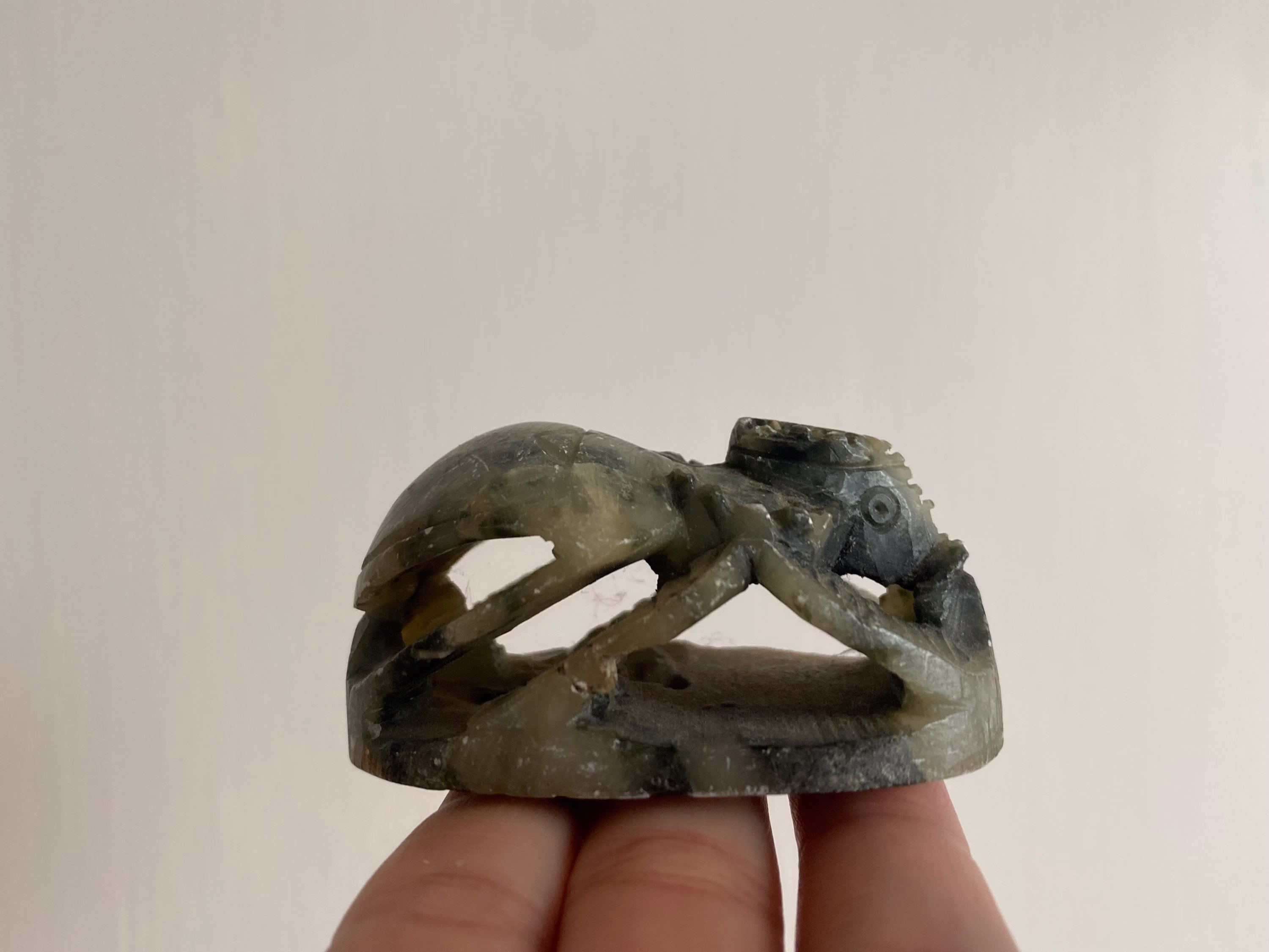 Vintage Egyptian Beetle Soapstone Amulet