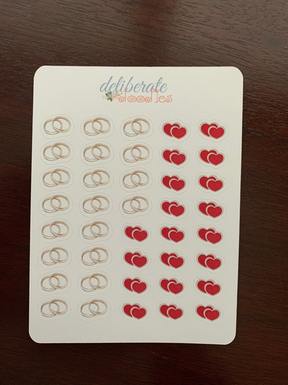Anniversary Planner Stickers