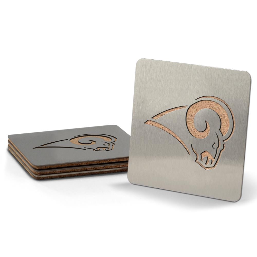 Sportula NFL Los Angeles Rams 4-Pack Coaster(s) Stainless Steel | 7013039