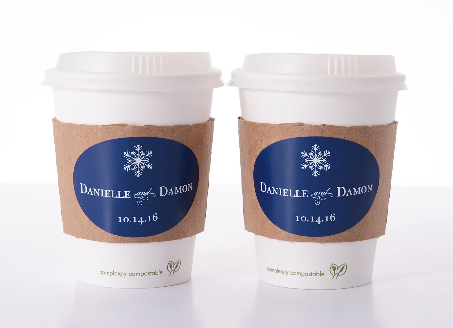 Wedding Coffee Cups - Bar Hot Chocolate Beverage Supplies Labels Cup Sleeves #wdicf-191