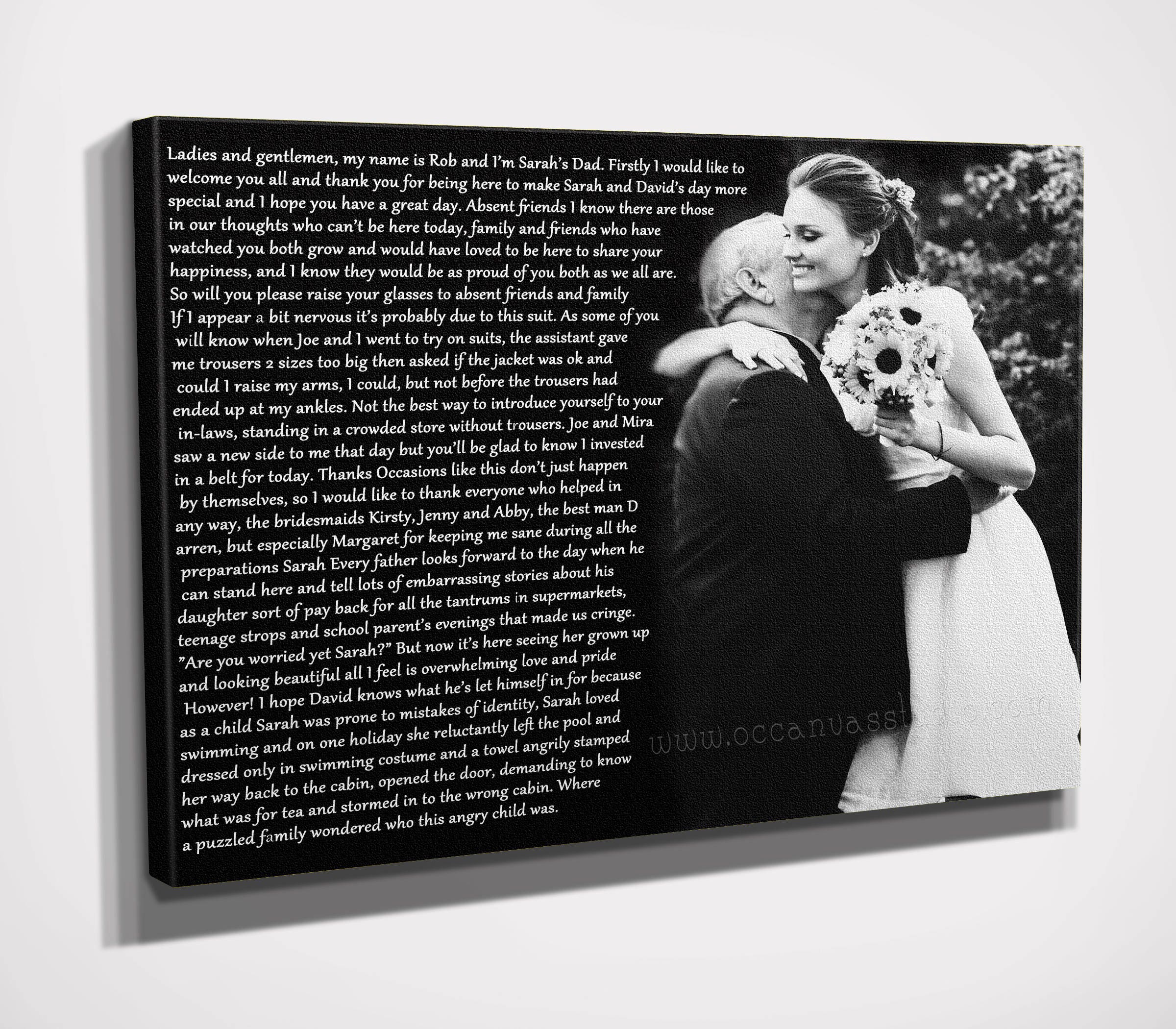 Photo With Lyrics Print On Canvas, Custom Personal Wedding First Dance Lyrics, Wedding Song Vows, Prayer, Love Story