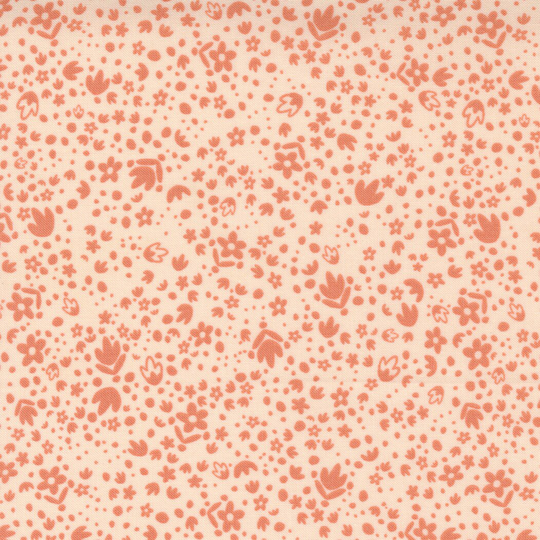 Songbook Folk Floral Blender Tulip Tonal Pale Peony 45527 19 By Fancy That Design House - Moda - 1 Yard