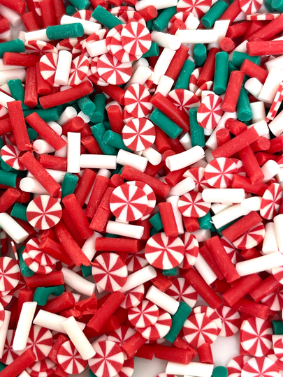 Christmas Mix Fake Sprinkles, Themed Sprinkle Mix, Confetti, Clay Decoden