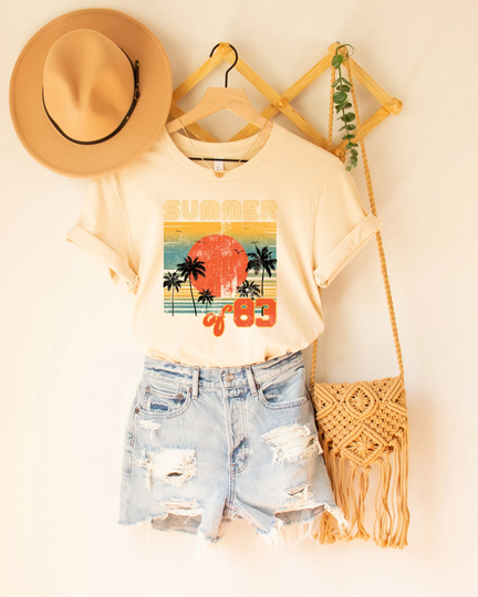Vintage Style T-Shirt, Graphic T-Shirt For Women, Summer Retro Shirt