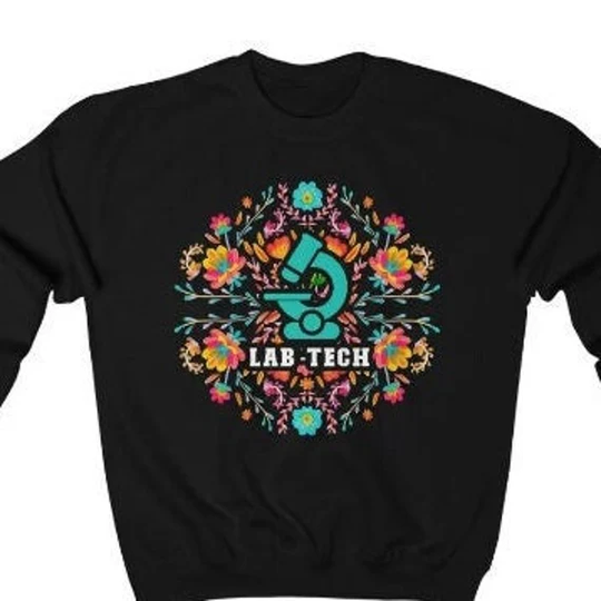Laboratory Technician Sweatshirt, Shirt, Hoodie-Flourish-Pf280-D06Do7D01