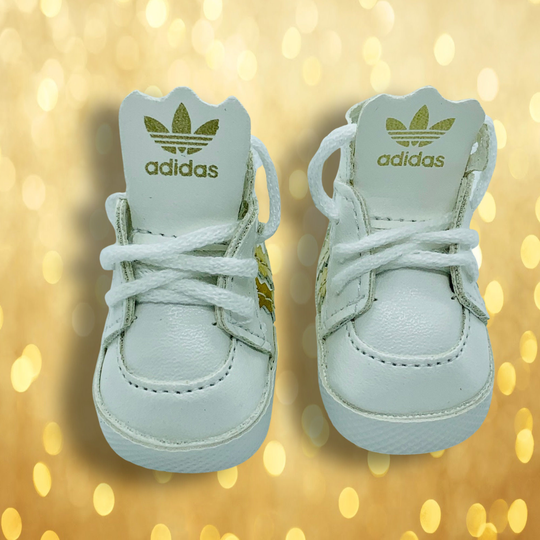 White Sneakers For Wellie Wisher Dolls, & Gold Sneakers, 14.5" Dolls