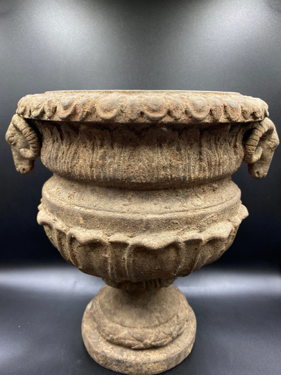 A Beautiful Ancient Indo-Greek Ram Head Bronze Cup From Afghanistan