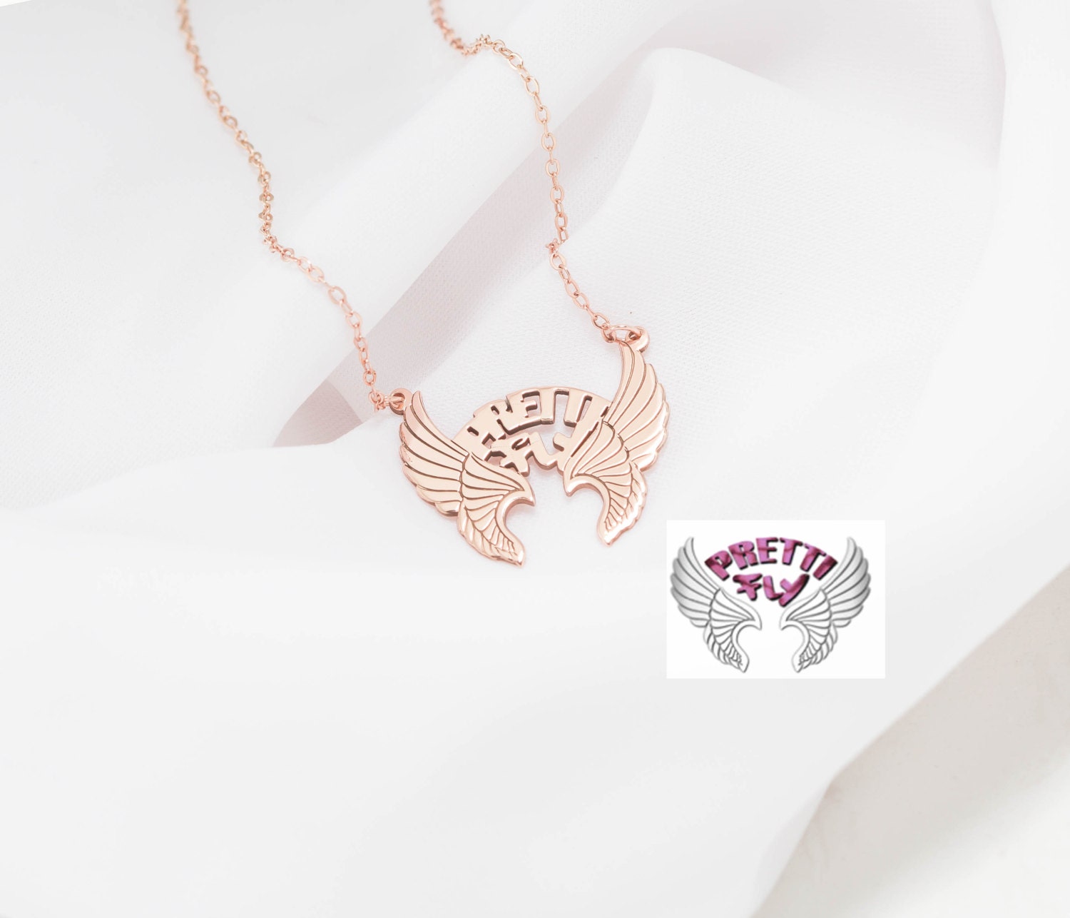 Custom Logo Necklace Company Jewelry Drawing Wholesale Personalized Gift For Coworker Or Friend Nm18